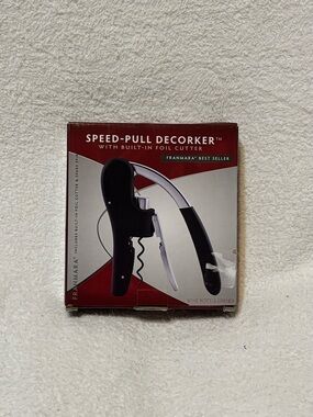 Franmara Speed-Pull Decorker Wine Bottle Opener - Black